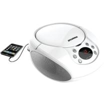 CD Boombox Proscan Elite portátil com rádio AM/FM branco