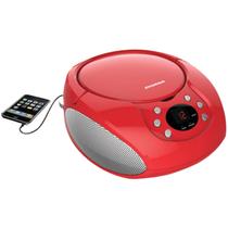 CD Boombox Proscan Elite portátil com rádio AM/FM vermelho