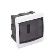 CD de Embutir para Disjuntor 5DIN / 3 UL Fumê - Alt. 102mm x Larg. 146mm x Prof. 156mm