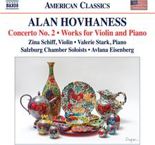 CD de música Naxos Hovhaness: Concerto nº 2 obras para violino e piano