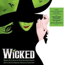 CD de música Wicked (gravação do elenco original) 15º aniversário 2 CD
