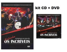 CD + DVD Os Incríveis - ao vivo Netinho comemora 50 anos