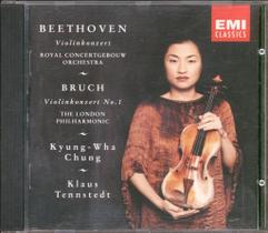 CD EMI Concertos para Violino de Beethoven & Bruch - Chung Tennstedt