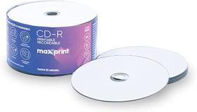CD Gravável (80MIN. 700MB) Printable PC Com 50 Unidades - Maxprint