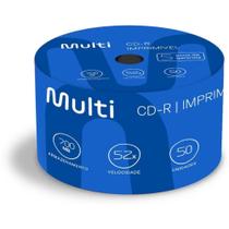 CD Gravavel CD-R 52X SHRINK Imprimivel TUBO-50 CD Gravavel CD-R 52X SHRINK Imprimivel TUBO-50