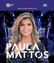 Cd Paula Mattos - Ao Vivo Em São Paulo - Warner Music