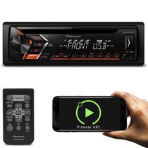 CD Player Automotivo Pioneer DEH-S1080UB 1 Din USB Smartphone Aplicativo Mixtrax AUX RCA AM FM WMA