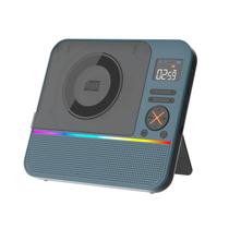 CD Player Portátil MONODEAL Bluetooth Luz RGB Controle Remoto