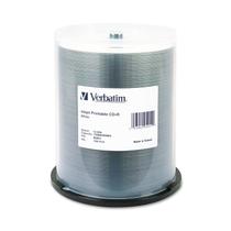 CD-R Verbatim 700MB 52X branco para impressão a jato de tinta - 100 discos