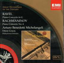 Cd ravel & rachmaninow: klavierkonzerte michelangeli Cd ravel & rachmaninow: klavierkonzerte michelangeli