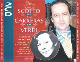 Cd Renata Scotto And José Carreras Sing Giuseppe Verdi 3CDS