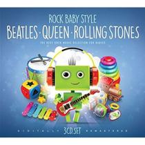 CD Rock Baby Style - Box 3 CDs - Beatles, Queen e Rolling Stones