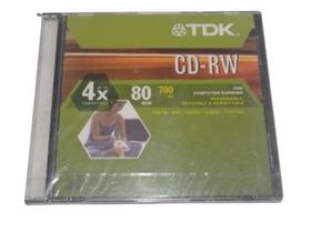 Cd Rw Tdk Regravável 700mb