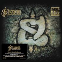 Cd saxon - solid ball of rock - estojo acrílico com slipcase - lacrado Cd saxon - solid ball of rock - estojo acrílico com slipcase - lacrado
