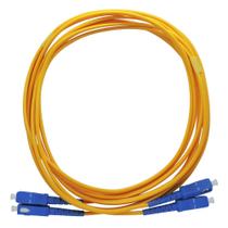 CDS - Cordão Óptico Duplex SM SC-UPC/SC-UPC (9/125) Azul - 2,5m