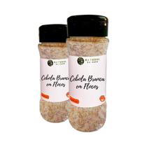 Cebola Branca Em Flocos Kit 2 Premium Pote Com Dosador 20G