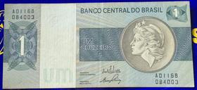 Cédula 1 Cruzeiro Banco Central Do Brasil Antiga Coleção Rara - Moedas Raras
