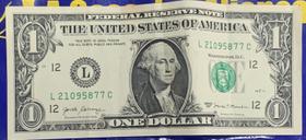 Cédula One Dollar Nova - Cédulas Raras