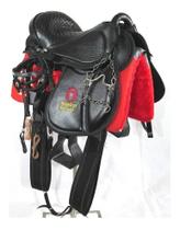 Cela Australiana Preta Confort Soft Gel 16 Polegadas Especial Para O Dia Dos Pais