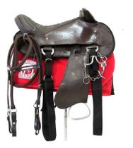 Cela Marrom De Cabeça Reforçada + Manta + Freio Inox + Rédea