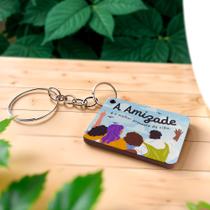 Celebração em Massa: Kit 100 Chaveiros MDF Dia do Amigo com Mensagens e Desenhos Celebração em Massa: Kit 100 Chaveiros MDF Dia do Amigo com Mensagens e Desenhos