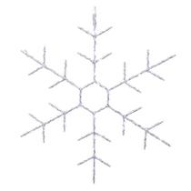 Celebrações de decoração de floco de neve ao ar livre iluminadas, LED de 36 cm