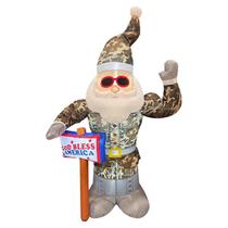 Celebrações infláveis Army Santa 213cm Plug-In 220V Celebrações infláveis Army Santa 213cm Plug-In 220V