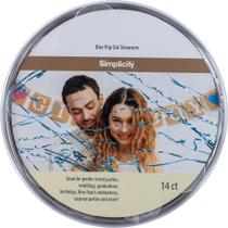 Celebration Pop Out Streamers Simplicity Blue Foil, 14 peças Celebration Pop Out Streamers Simplicity Blue Foil, 14 peças