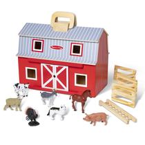 Celeiro de Madeira Melissa & Doug Fold and Go - Com 7 Animais (3+)
