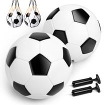 cellook 2 Balones de Fútbol Talla 5 con Bombas para Juego Interior y Exterior