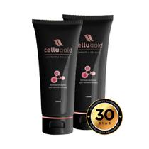 Cellugold Creme Anti-Celulite Kit c/2 Gel Lipo Redutor Lançamento Premium