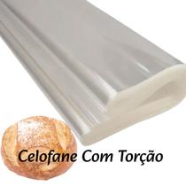 Celofane Com Torção 100 folhas, Pão Italiano, Baguete