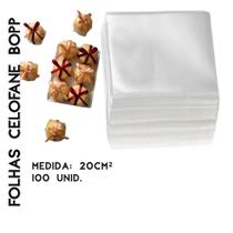 Celofane para doces, 100 folhas Bopp para doces, bolo, bala baiana, bombons, cakes