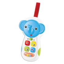 Celular Baby Fone Musical Elefante Luz e Som 6002 - Braskit