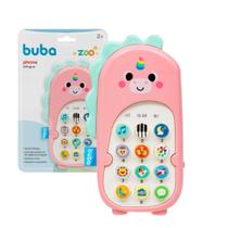 Celular Babyphone Musical Educativo Rosa Unicórnio - Buba