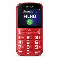 Celular Blu Joy 2G Fácil para Idosos Teclas Grandes Dual Chip Bateria Duradoura