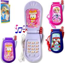 Celular Brinquedo Infantil Musical para Crianças Toca Musica Som e Fala Luz Telefone Meninos/Meninas Desenho Animado Celular Brinquedo Infantil Musical para Crianças Toca Musica Som e Fala Luz Telefone Meninos/Meninas Desenho Animado