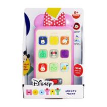 Celular de brinquedo Disney Hooyay Minnie Mouse com luzes e sons