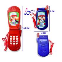 Celular De Brinquedo Musical C/ Luz Botões Telefone Infantil