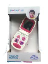 Celular de brinquedo musical Pimpolho Rosa