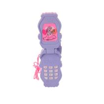 Celular de Brinquedo Smartphone Flip Princesas Rosa Luz Som