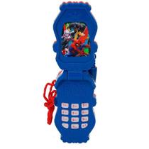 Celular De Brinquedo Smartphone Flip Spiderman Com Luz E Som - Etitoys