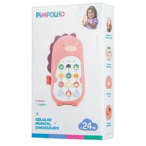 Celular De Dinossauro Musical Pimpolho Rosa
