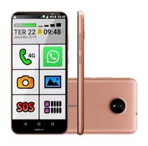 Celular Do Idoso Smartphone Nokia NK039 Wi-fi 4g 32gb Capinha Dourado Celular Do Idoso Smartphone Nokia NK039 Wi-fi 4g 32gb Capinha Dourado