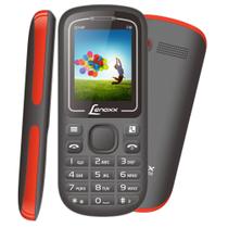 Celular Dual Chip Bluetooth Lenoxx CX904 Preto e Vermelho