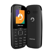 Celular Feature Phone Positivo P26 2G 1,8" Dual SIM, Rádio FM - Preto