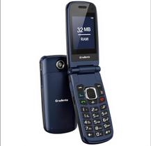 Celular Flip Para Idoso Gradiente 32MB Azul Neo S Dual Sim