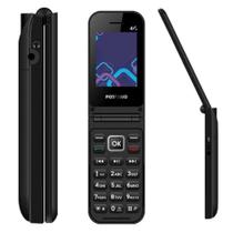 Celular Flip Para Idosos Positivo P51 4G Dual Chip com Teclas Grandes