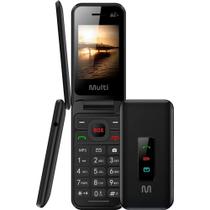 Celular Flip Vita 4G Dual Chip MP3 Preto P9227 - Multi Celular Flip Vita 4G Dual Chip MP3 Preto P9227 - Multi