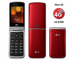 Celular g360 dual sim flip g360 para idosos celular flip 360 facil manuseio lg